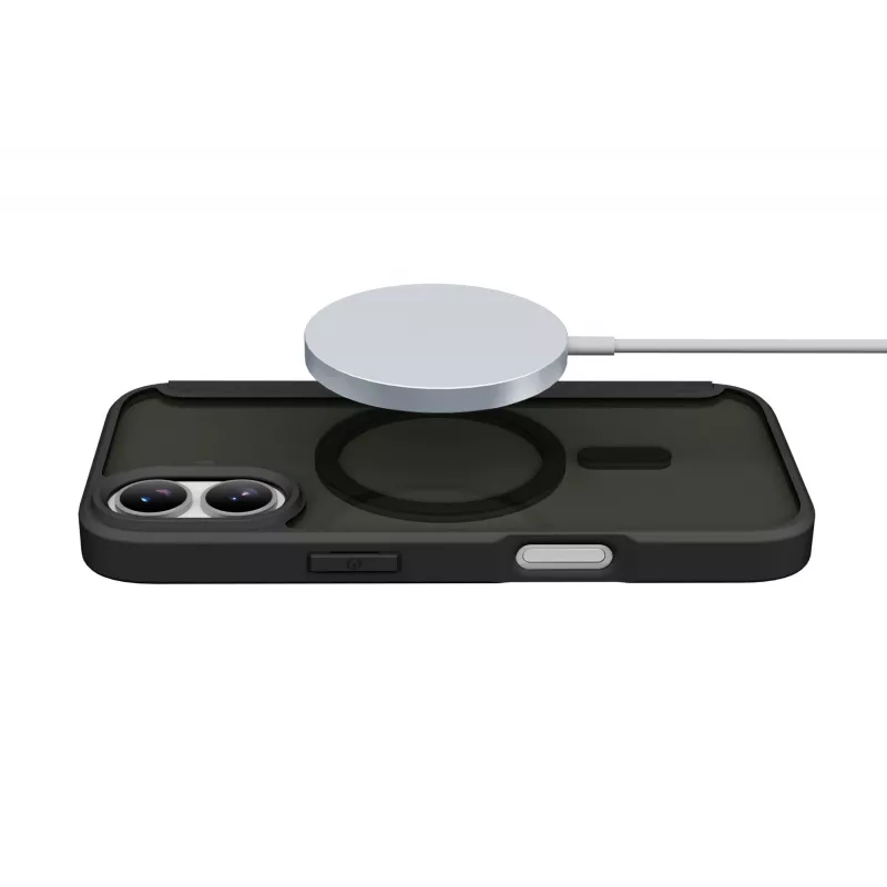 Cellularline Daily Mag - iPhone 17 knyginis dėklas su permatoma kieta nugarėle, suderinamas su MagSafe® ekosistema