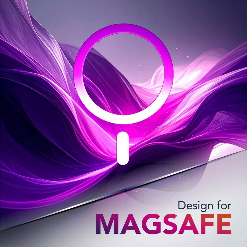 Cellularline Daily Mag - iPhone 17 knyginis dėklas su permatoma kieta nugarėle, suderinamas su MagSafe® ekosistema