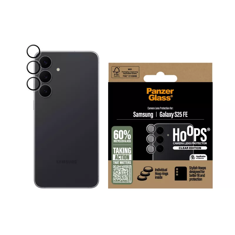 PanzerGlass Hoops apsauginis objektyvo stikliukas Samsung Galaxy S25 FE 5G