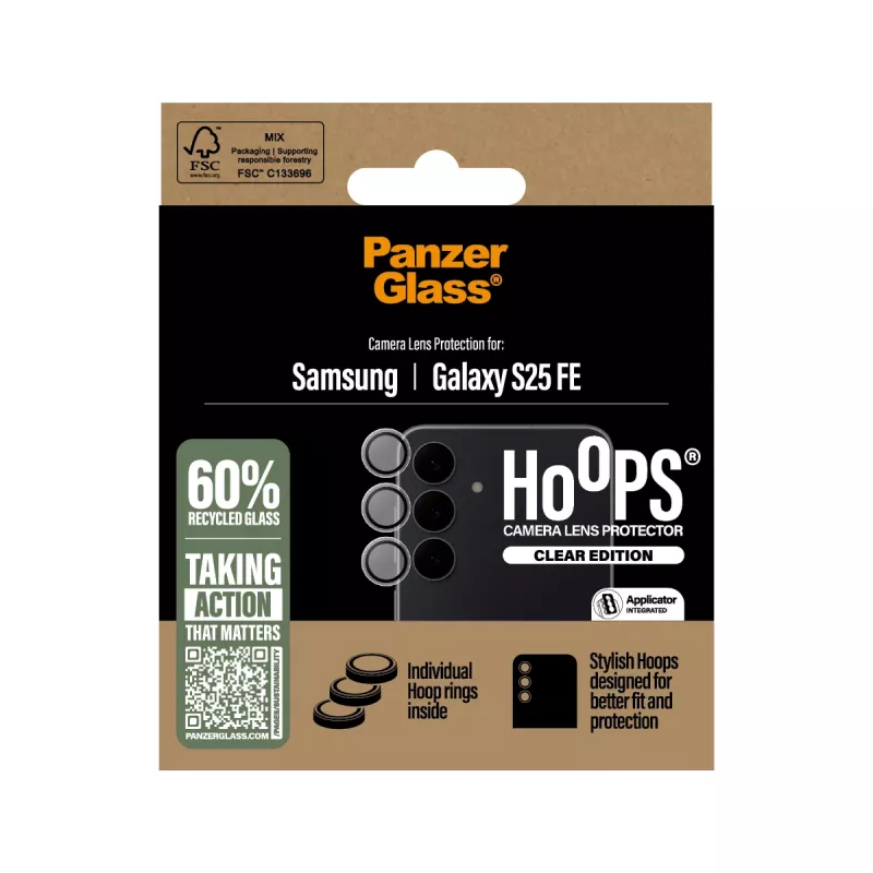 PanzerGlass Hoops apsauginis objektyvo stikliukas Samsung Galaxy S25 FE 5G