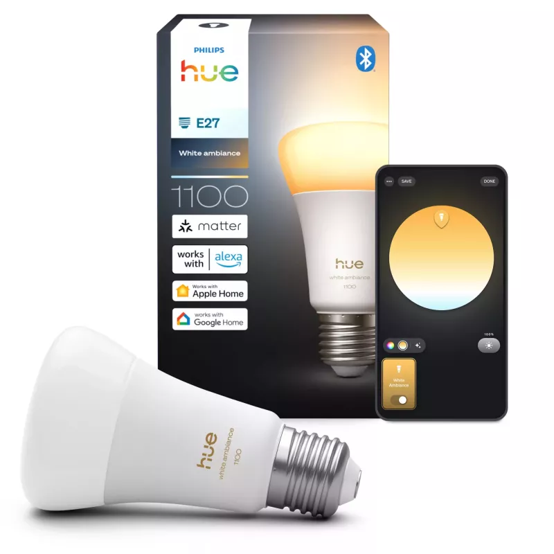 Philips Hue White ambience A60 – E27 išmanioji lemputė – 1100 lm