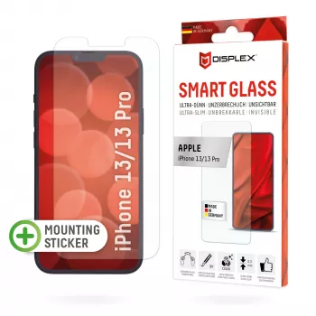 Displex Smart Glass (9H) Apple iPhone 13/13 Pro apsauginis stiklas su montavimo lipdukais, nedūžtantis