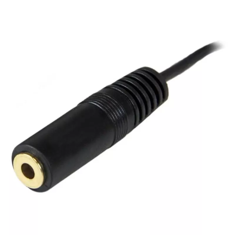 StarTech.com 12 ft PC garsiakalbio ilginimo garso kabelis, 3.5mm, vyriškas, 3.5mm, moteriškas, 3.7 m, juodas
