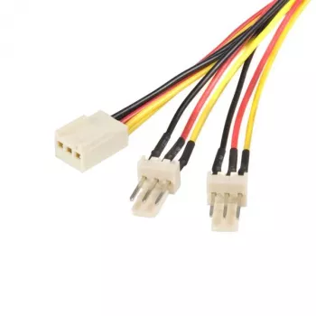 StarTech.com 12in TX3 ventiliatorių maitinimo šakotuvas, 3 kontaktų, 2x3 kontaktų, 0,3 m