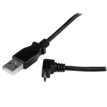 StarTech.com 2 m Micro USB laidas – A į kampuotą Micro B, USB A, Micro-USB B, USB 2.0, vyriškas/vyriškas, juodas