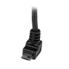 StarTech.com 2 m Micro USB laidas – A į kampuotą Micro B, USB A, Micro-USB B, USB 2.0, vyriškas/vyriškas, juodas