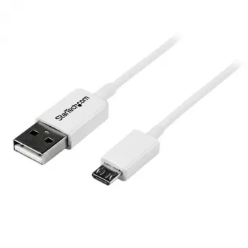 StarTech.com 2 m baltas Micro USB laidas - A į Micro B