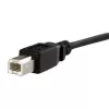 StarTech.com USBPNLBFBM3 0,91 m USB B laido komplektas su skydelio montavimo jungtimi, USB 2.0, juoda
