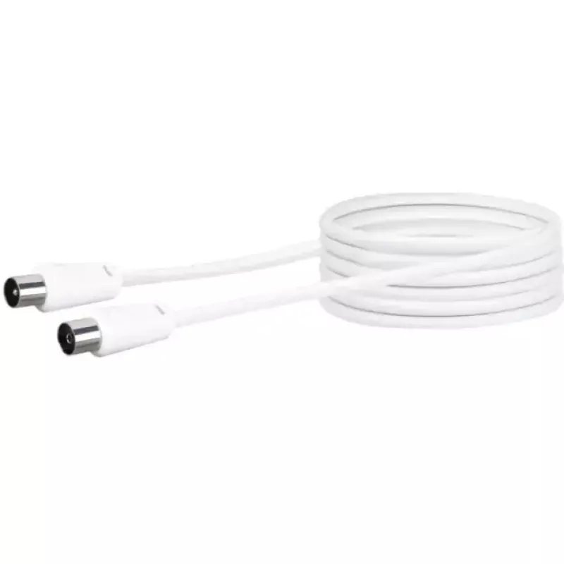 Koaksialinis kabelis Schwaiger 5,0 m IEC - IEC 5 m Baltas