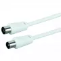 Koaksialinis kabelis Schwaiger 5,0 m IEC - IEC 5 m Baltas