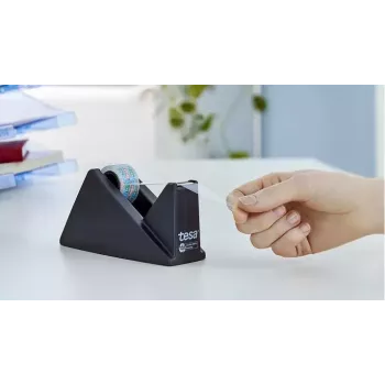 Juostų dozatorius TESA 59327 Easy Cut Desk Dispenser ecoLogo juodas