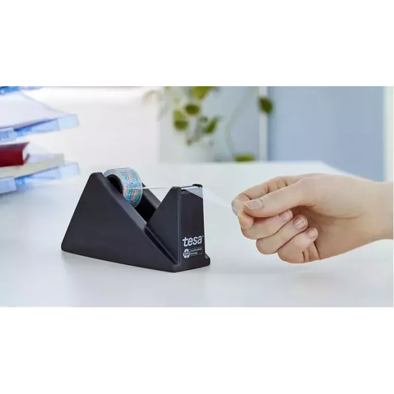 Juostų dozatorius TESA 59327 Easy Cut Desk Dispenser ecoLogo juodas