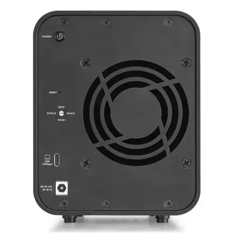 Diskų masyvas TerraMaster D2-320 2 diskai HDD SSD kompaktiškas darbalaukis