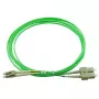 Skaidulinis optinis kabelis BlueOptics SFP3132GU1MK LC–SC OM5 1 m mėtų