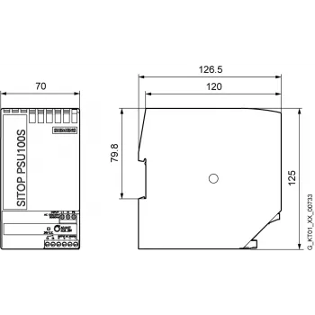 Siemens 6EP1334-2BA20 maitinimo šaltinis / keitiklis, vidaus, įvairiaspalvis