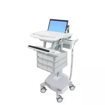 Multimedijos vežimėlis Ergotron StyleView aliumininis pilkai baltas