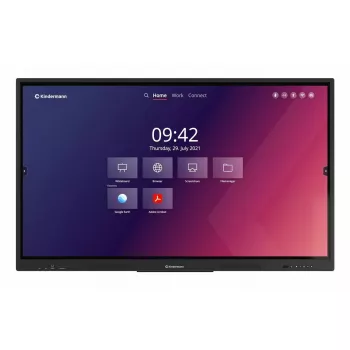 Interaktyvus plokščiasis ekranas Kindermann TD-1165² 65 colių liečiamasis LED 4K Ultra HD