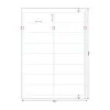 Lipnūs etikečių lapai MediaRange MRINK147, 99,1 x 33,9 mm, 800 vnt.