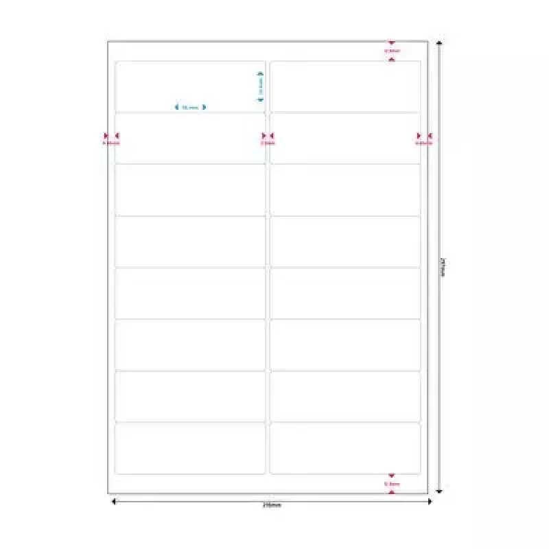 Lipnūs etikečių lapai MediaRange MRINK147, 99,1 x 33,9 mm, 800 vnt.