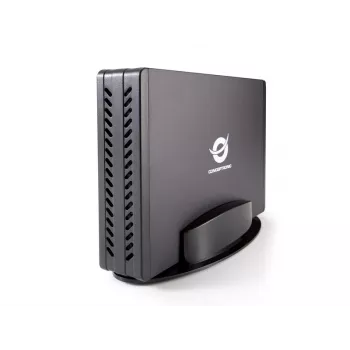 Conceptronic 3.5 colio išorinis kietojo disko dėklas, HDD korpusas, 3.5 colio, SATA, SATA II, SATA III, 0.48 Gbit/s, USB jungtis, juoda