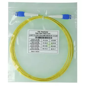 BlueOptics SFP8181BU3MK InfiniBand šviesolaidinis kabelis 3 m LC geltonas