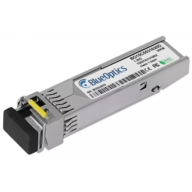 SFP siųstuvas-imtuvas BlueOptics SFP-GIG-BB LX/LC EEC-BO 20 km vienmodis šviesolaidis