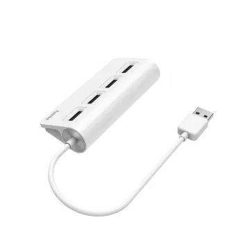 USB 2.0 sąsajos šakotuvas Hama 00200120, 480 Mbit/s, baltas