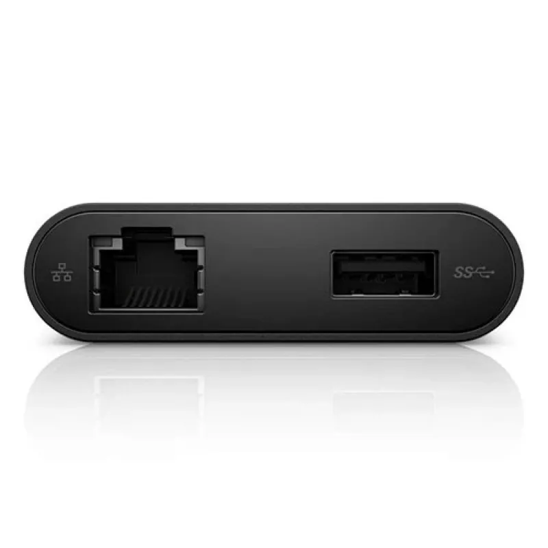 DELL YRPDK USB-C adapteris prie HDMI/VGA/Ethernet/USB 3.0 juodas