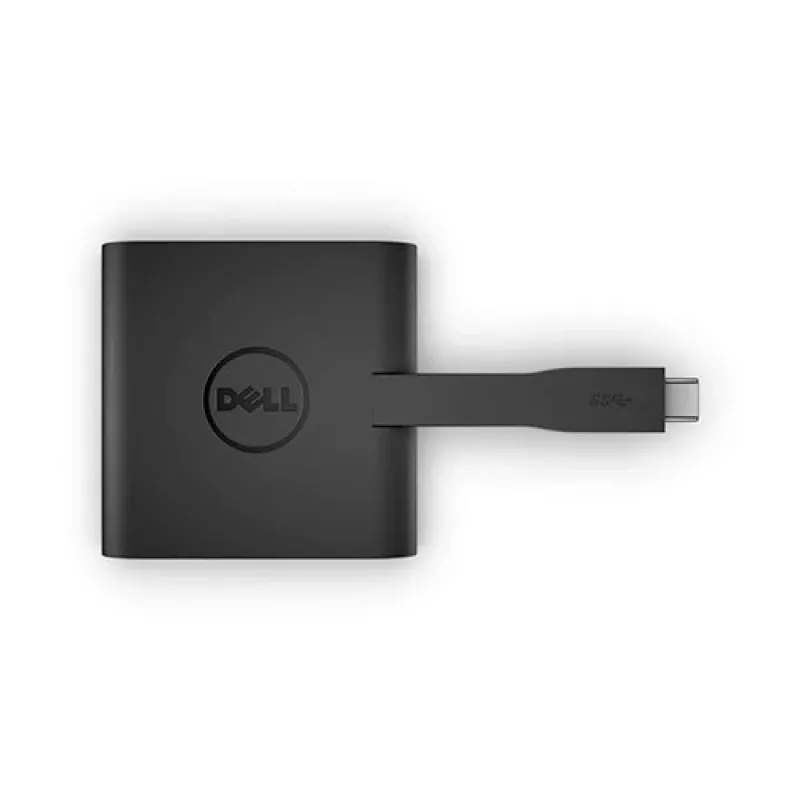DELL YRPDK USB-C adapteris prie HDMI/VGA/Ethernet/USB 3.0 juodas