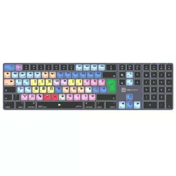 Logickeyboard LKB-MCOM4-TM-UK klaviatūra, skirta Avid Media Composer, QWERTY, angliška, titano pilka