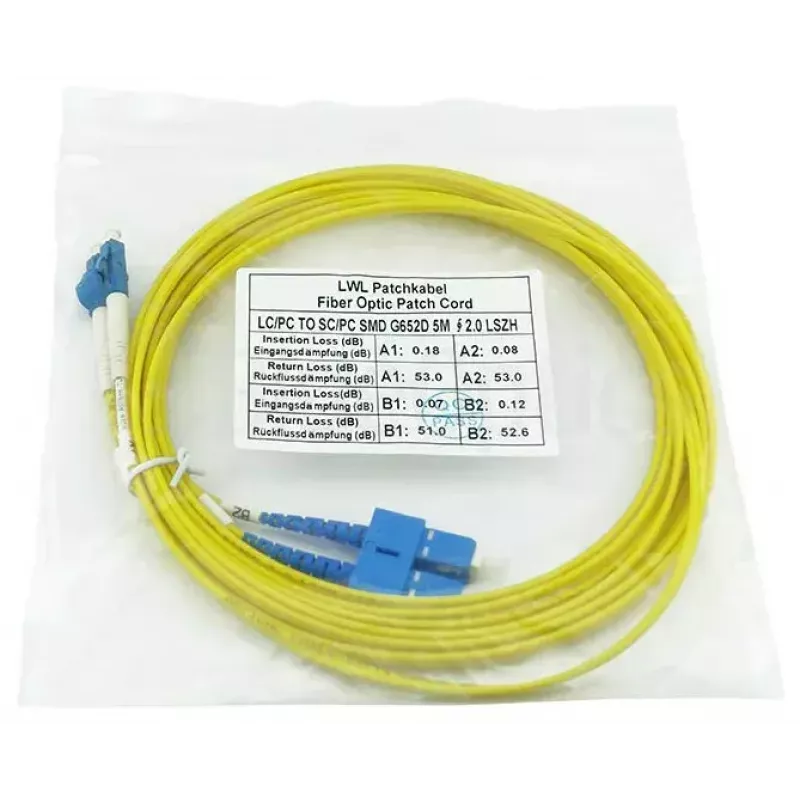 BlueOptics SFP3132BU3MK InfiniBand šviesolaidinis kabelis 3 m LC SC geltonas