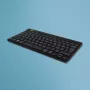 R-Go Tools ergonominė klaviatūra R-Go Compact Break, kompaktiška klaviatūra su pertraukų programine įranga, QWERTY (IT), Bluetooth, juoda