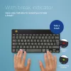 R-Go Tools ergonominė klaviatūra R-Go Compact Break, kompaktiška klaviatūra su pertraukų programine įranga, QWERTY (IT), Bluetooth, juoda