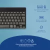 R-Go Tools ergonominė klaviatūra R-Go Compact Break, kompaktiška klaviatūra su pertraukų programine įranga, QWERTY (IT), Bluetooth, juoda