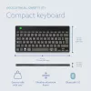 R-Go Tools ergonominė klaviatūra R-Go Compact Break, kompaktiška klaviatūra su pertraukų programine įranga, QWERTY (IT), Bluetooth, juoda