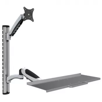 Techly ICA-PLW 02 monitorio laikiklis / stovas 68,6 cm (27 col.) sieninis sidabrinis