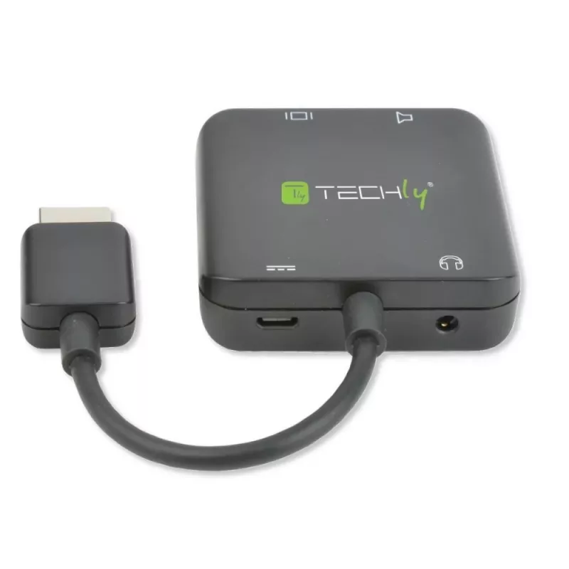 Techly IDATA-HDMI-VGA8 HDMI audio ir vaizdo adapteris