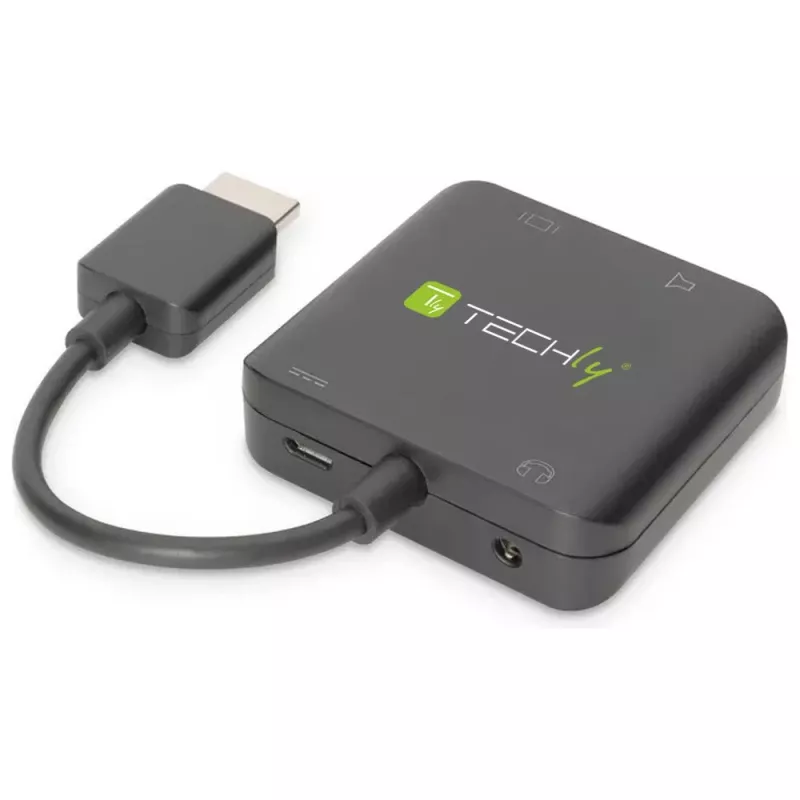 Techly IDATA-HDMI-VGA8 HDMI audio ir vaizdo adapteris