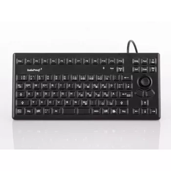 Klaviatūra GETT TKG-086-MB-IP68-Black pramoninė USB QWERTZ vokiška