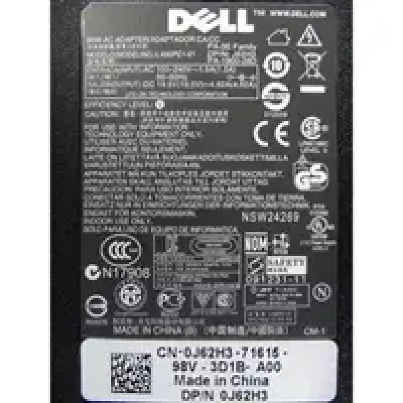DELL J62H3 maitinimo adapteris / keitiklis patalpoms 90 W juodas