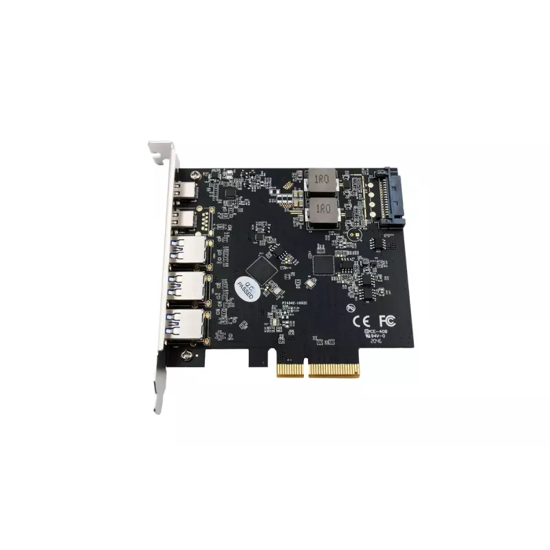 PCIe USB 3.2 Gen2 plokštė EXSYS EX-12006 (5 prievadai, 3×Type-A, 2×Type-C)