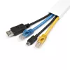 StarTech.com kabelių valdymo kanalas su lipnia juosta ir dangteliu, 32 mm x 11 mm, 1 m, PVC, iki 12 kabelių, UL sertifikuotas
