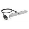 ICY BOX IB-AC553 USB Type-C galinė plokštė su vidine USB Type-E jungtimi