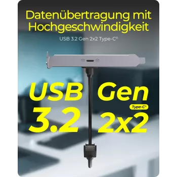ICY BOX IB-AC553 USB Type-C galinė plokštė su vidine USB Type-E jungtimi