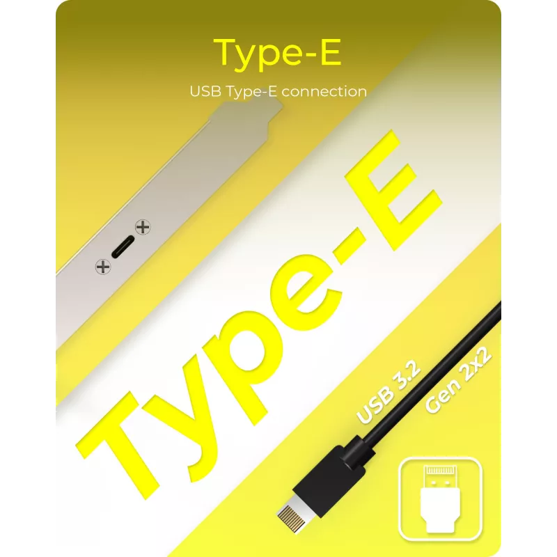 ICY BOX IB-AC553 USB Type-C galinė plokštė su vidine USB Type-E jungtimi