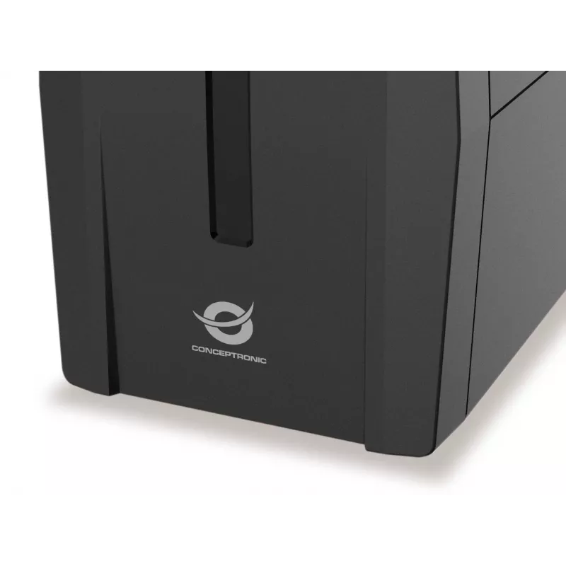 Conceptronic ZEUS01G 650VA 360W nepertraukiamo maitinimo šaltinis (UPS), 2x JK lizdai, HID USB, RJ45 In/Out, AVR
