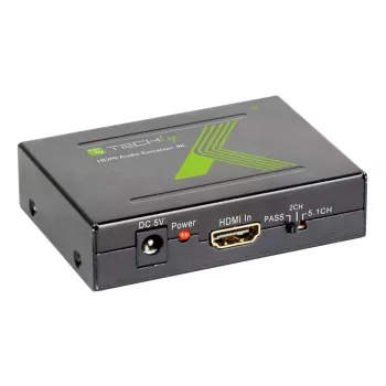 Techly garso ištraukiklis HDMI SPDIF + RCA R/L IDATA HDMI-EA, 5 V, 77 mm, 64 mm, 23 mm, 351 g