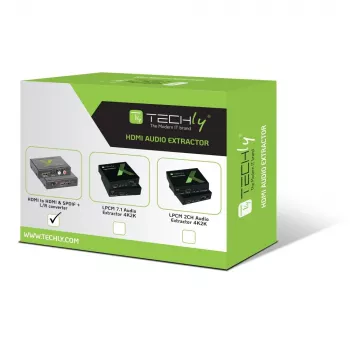 Techly garso ištraukiklis HDMI SPDIF + RCA R/L IDATA HDMI-EA, 5 V, 77 mm, 64 mm, 23 mm, 351 g