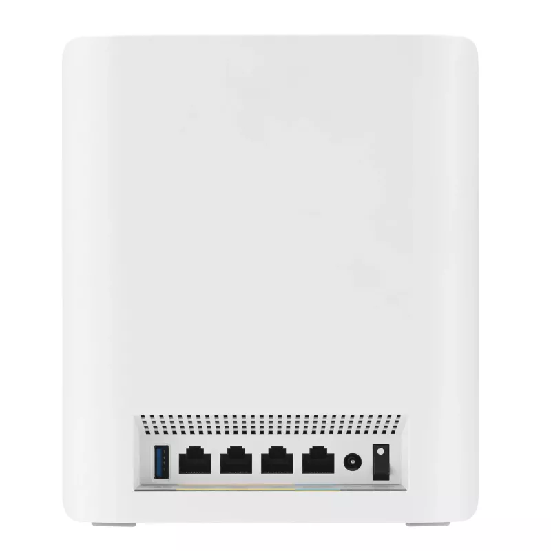 ASUS ZenWiFi BT8 triju juostų (2,4 GHz / 5 GHz / 6 GHz) Wi-Fi 7 (802.11be) belaidis maršrutizatorius, baltas, 3 vidinės antenos