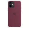 Apple Silicone Case su MagSafe iPhone 12 mini – Slyvinė